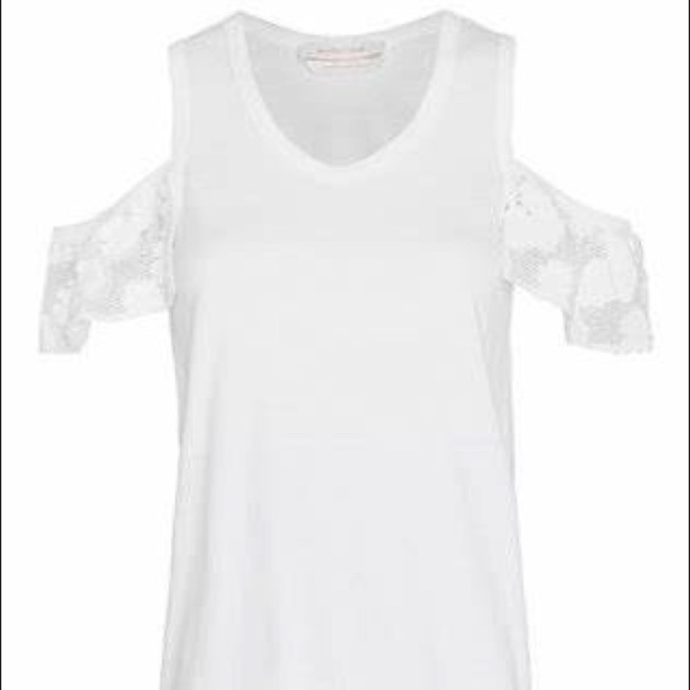See by Chloe open shoulder top white